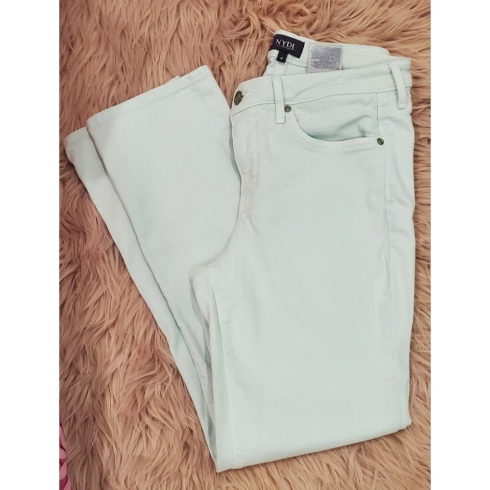 NYDJ Light Blue Straight Sheri Slim Jeans